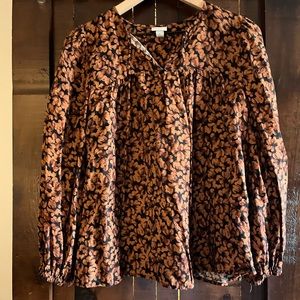 Women’s Sz. L A New Day Floral Long Sleeve Top